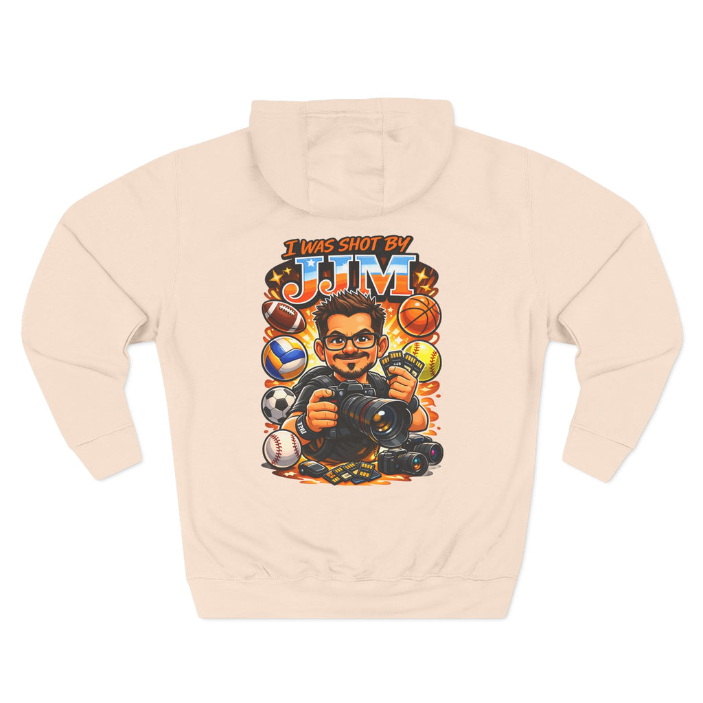 Sports Photographer Hoodie – “I Was Shot By JJM” Graphic Fleece Hoodie