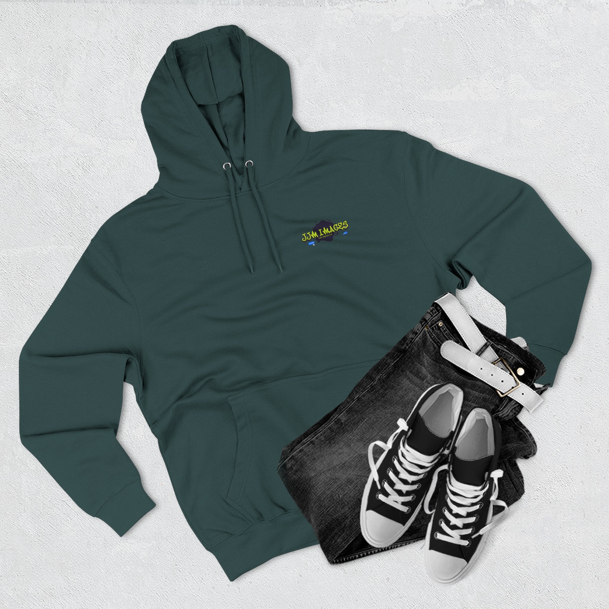 Sports Photographer Hoodie – “I Was Shot By JJM” Graphic Fleece Hoodie