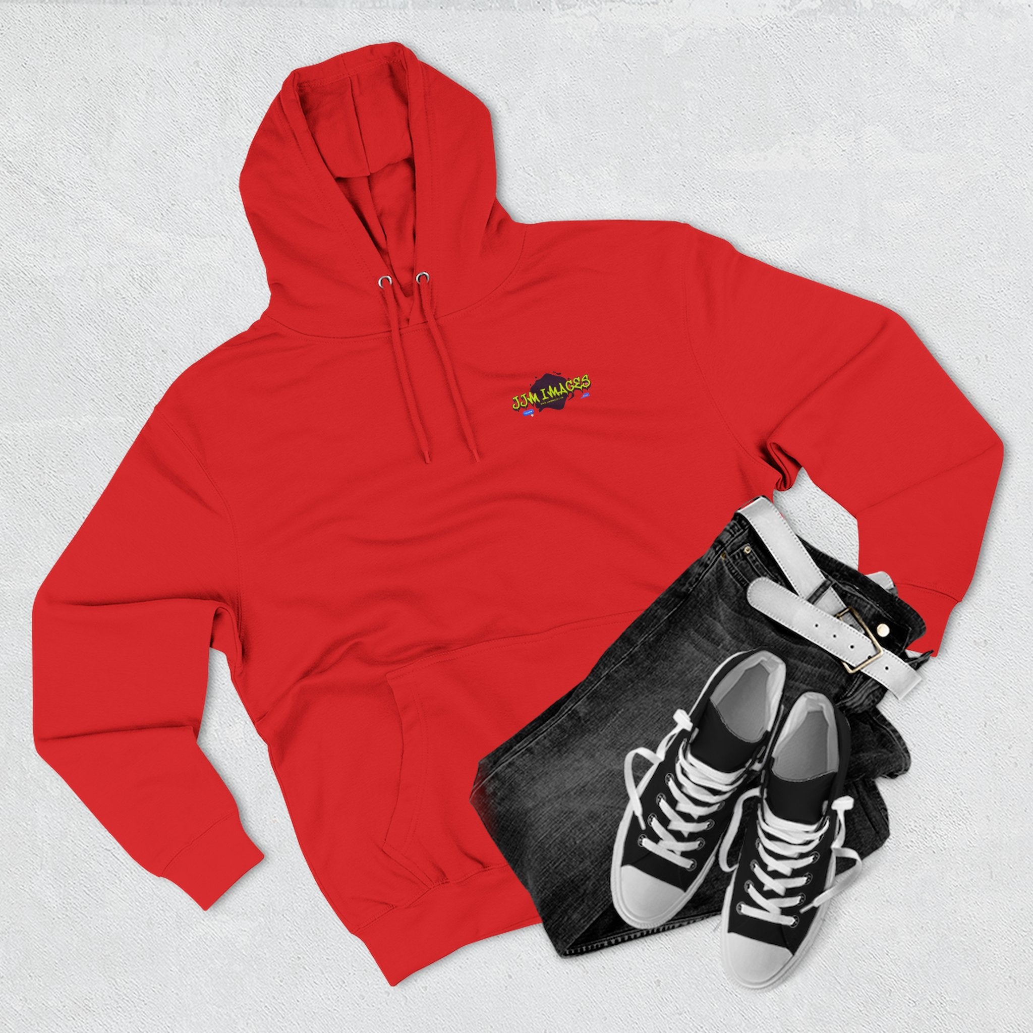 Sports Photographer Hoodie – “I Was Shot By JJM” Graphic Fleece Hoodie