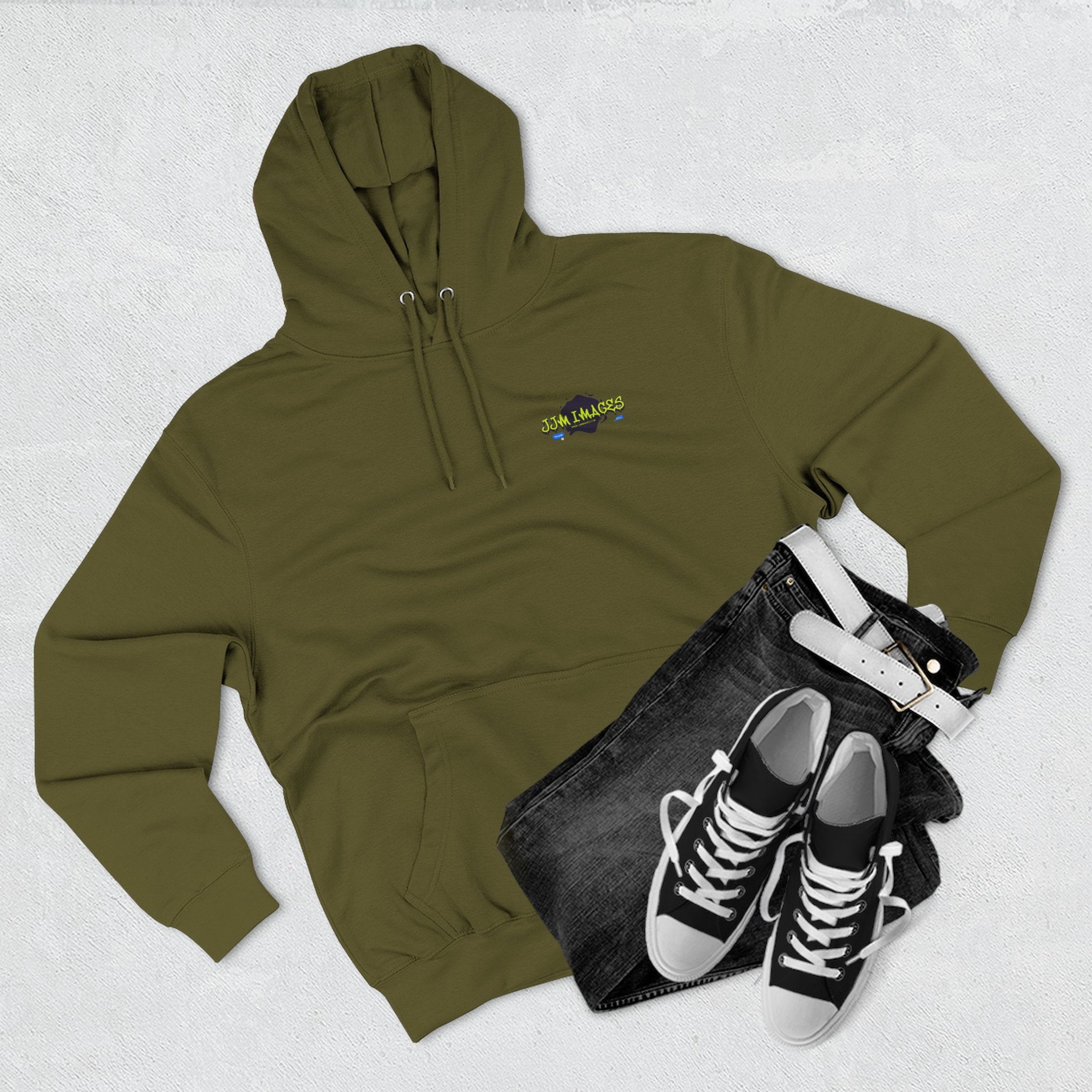 Sports Photographer Hoodie – “I Was Shot By JJM” Graphic Fleece Hoodie