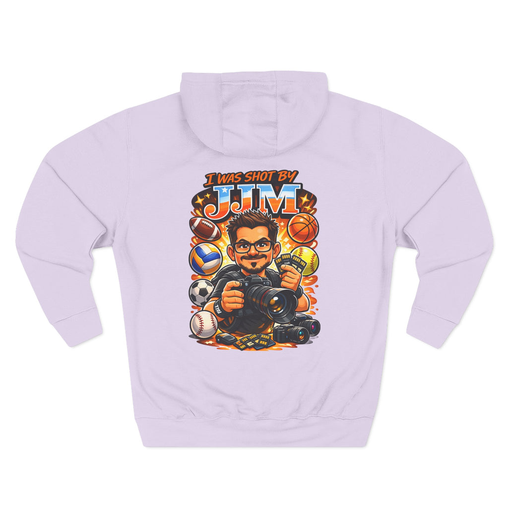 Sports Photographer Hoodie – “I Was Shot By JJM” Graphic Fleece Hoodie